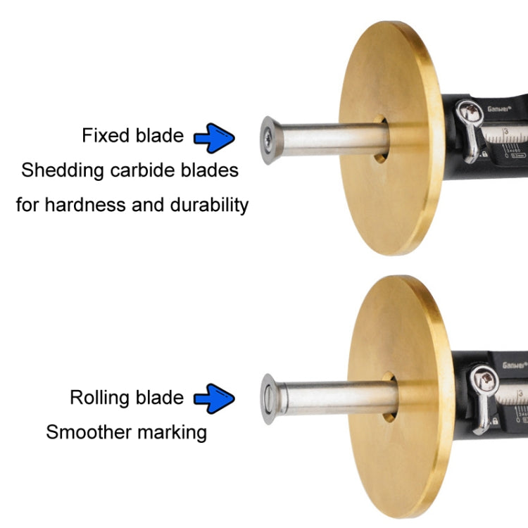 Ganwei 0.2mm Precision European Scriber Marking Gauge Parallel Line Drawing Woodworking Tool(Fixed Blade)