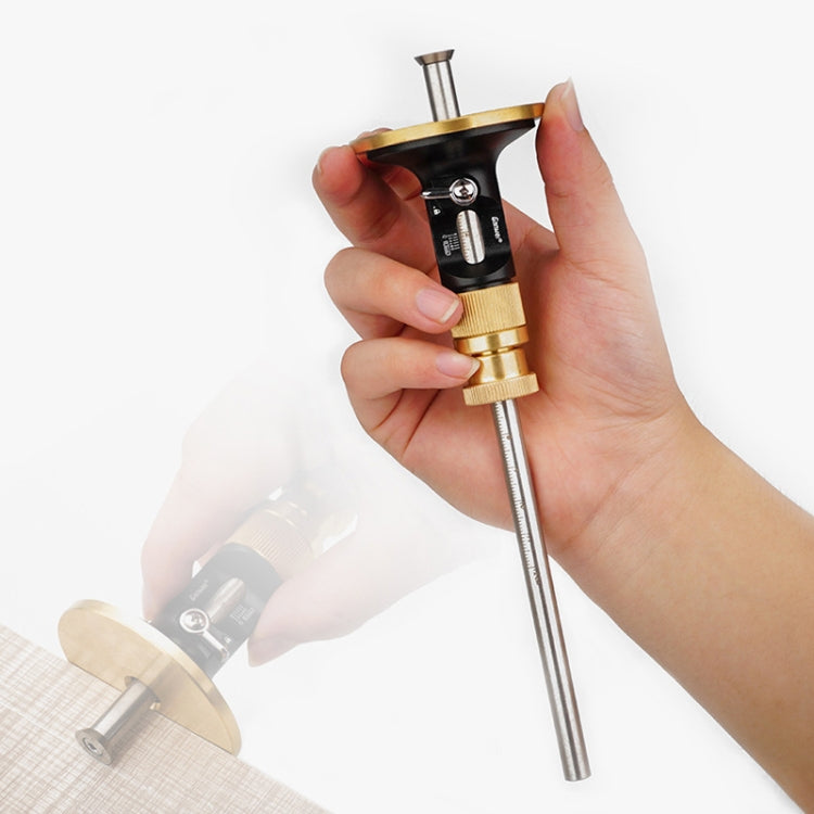 Ganwei 0.2mm Precision European Scriber Marking Gauge Parallel Line Drawing Woodworking Tool(Rolling Blade)