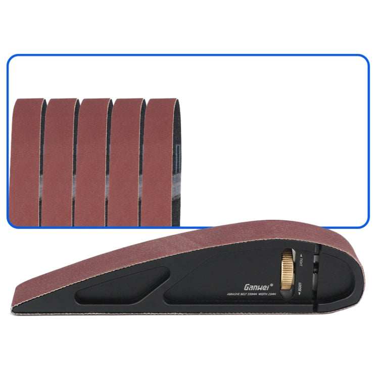 Ganwei Sandpaper Holder Adjustable Manual Curve Grinding Polishing Belt Sander Sandboard Woodworking Tool With 5pcs 320 Grit Sanding Belt