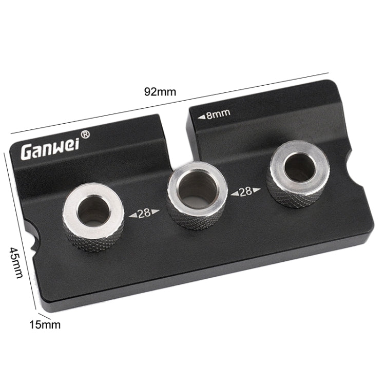 Ganwei MG0-001-0020 3 In 1 Punch Locator Woodworking Positioning Fixture Drilling Wood Doweling Jig
