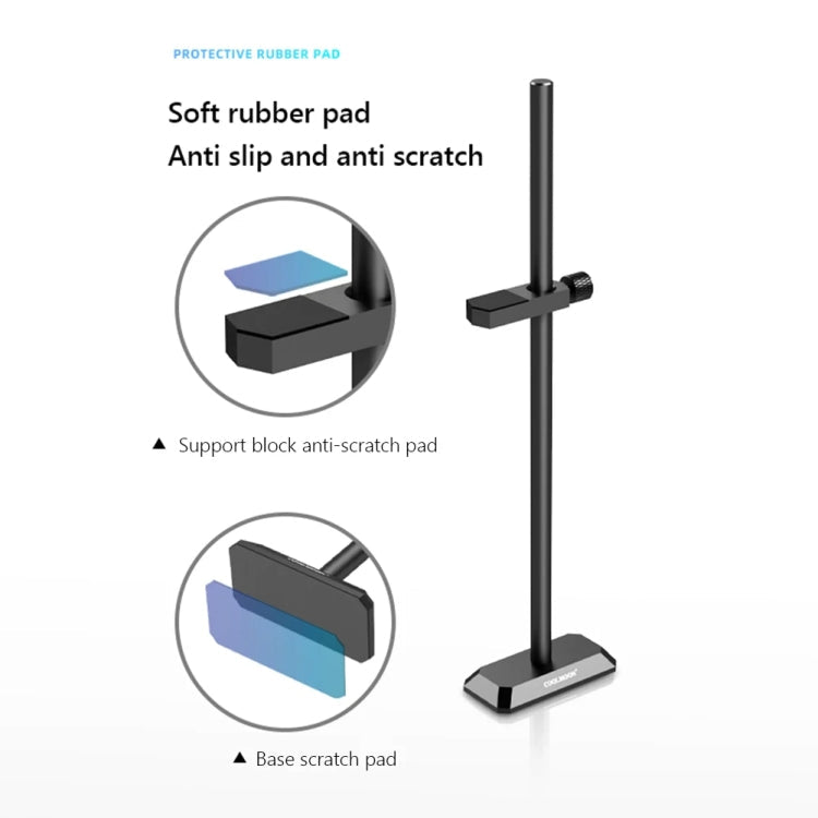 COOLMOON GH195 Desktop Computer Vertical Mounted Graphics Card Protection Shelf Metal Rod Magnetic Support Bracket, Color: Silver