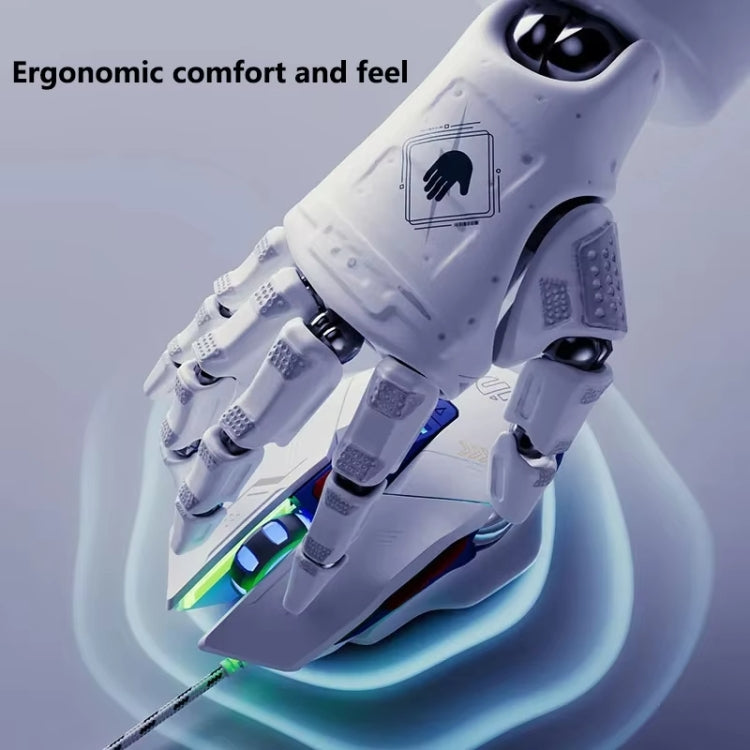 Inphic W9P Glowing Computer Gaming Wired Mouse(Sound Version)