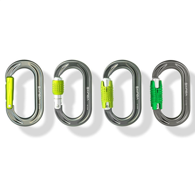 XINDA HH-9769 22/24kN High-strength Outdoor Rock Climbing Load-bearing Lock, Color: Straight