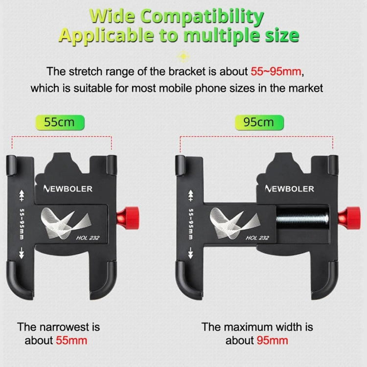 PROMEND SJJ-297B Handlebar Stand Model Bicycle Phone Holder Universal Aluminum Alloy Electric Bike Mount