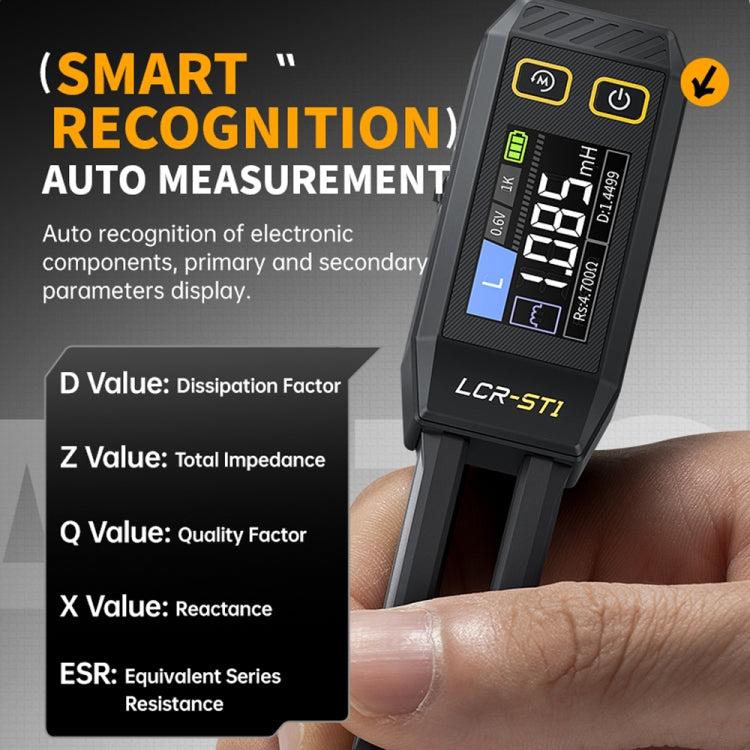 FNIRSI Digital Tweezers Resistor Capacitor Component Test Multimeter(LCR-ST1)