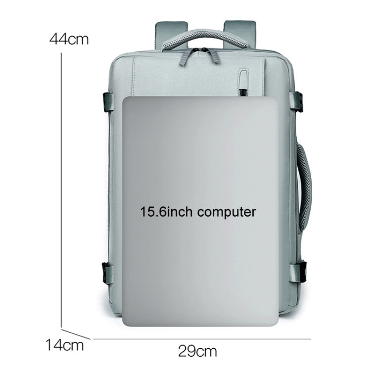 WEIXIER B722 Simple Style Large Capacity Travel Multifunctional Backpack(Beige)