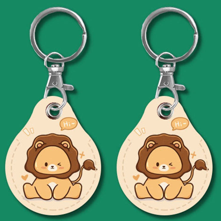 2pcs Cute Sensor Access Door Card Cover Keychain Elevator Water Drops Round Key Holder, Pinch Winnie the Pooh, Pinch Strawberry Bear, Purple Rabbit, Cookie Doraemon, Fortune Cat, Circus, Starry Bear, Starry Bunny, Rich Woman Red, Naughty Tiger, Fortune...