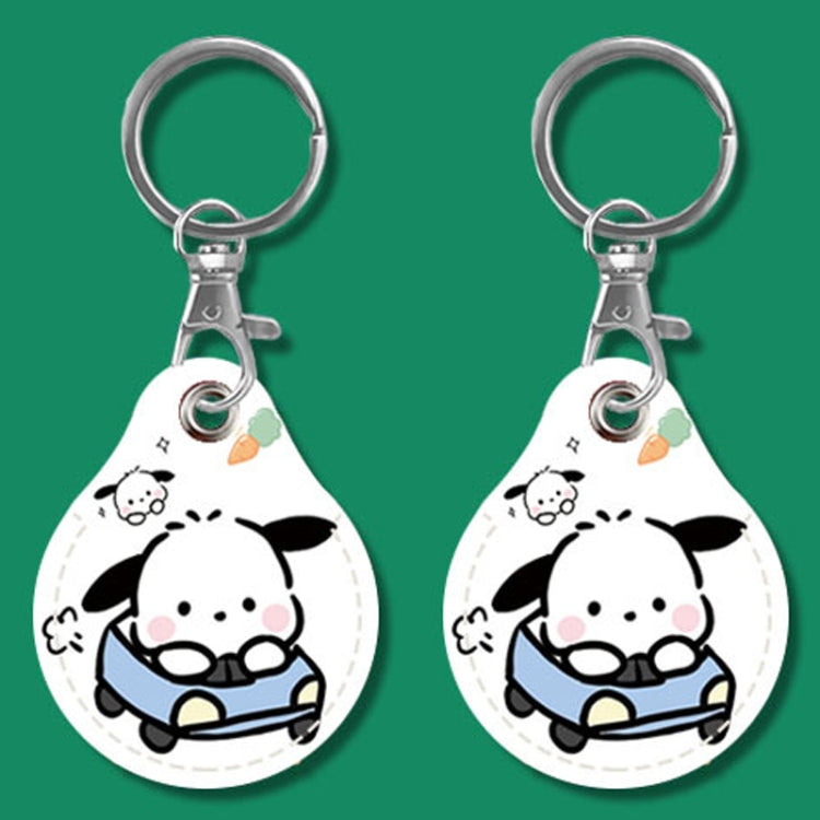 2pcs Cute Sensor Access Door Card Cover Keychain Elevator Water Drops Round Key Holder, Pinch Winnie the Pooh, Pinch Strawberry Bear, Purple Rabbit, Cookie Doraemon, Fortune Cat, Circus, Starry Bear, Starry Bunny, Rich Woman Red, Naughty Tiger, Fortune...