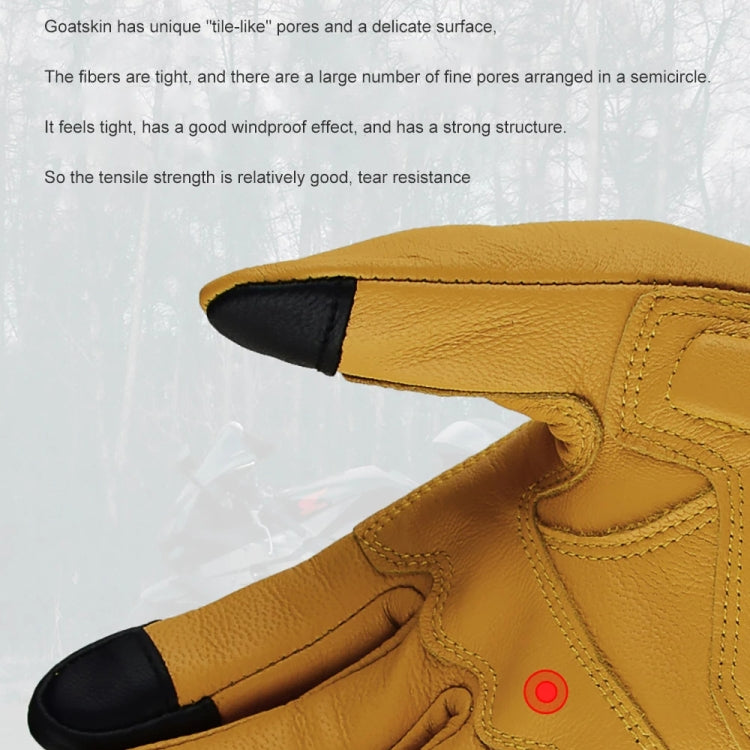 GHOST RACING Motorcycle Riding Anti-fall Warm Breathable Full-finger Gloves, Size: L(Without Hole)