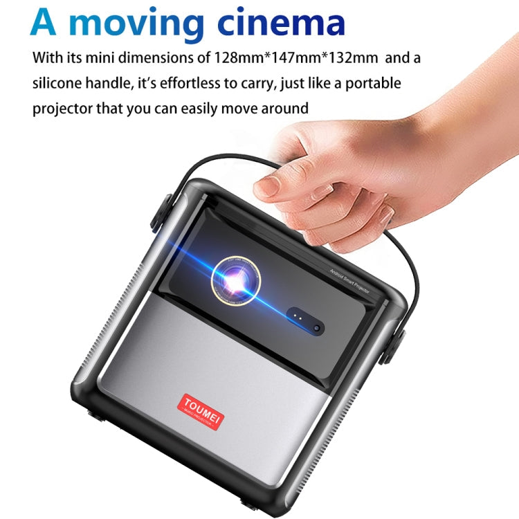 TOUMEI S8 1080P/4K DLP Android 11.OS Wifi 3D Wireless Projector US Plug