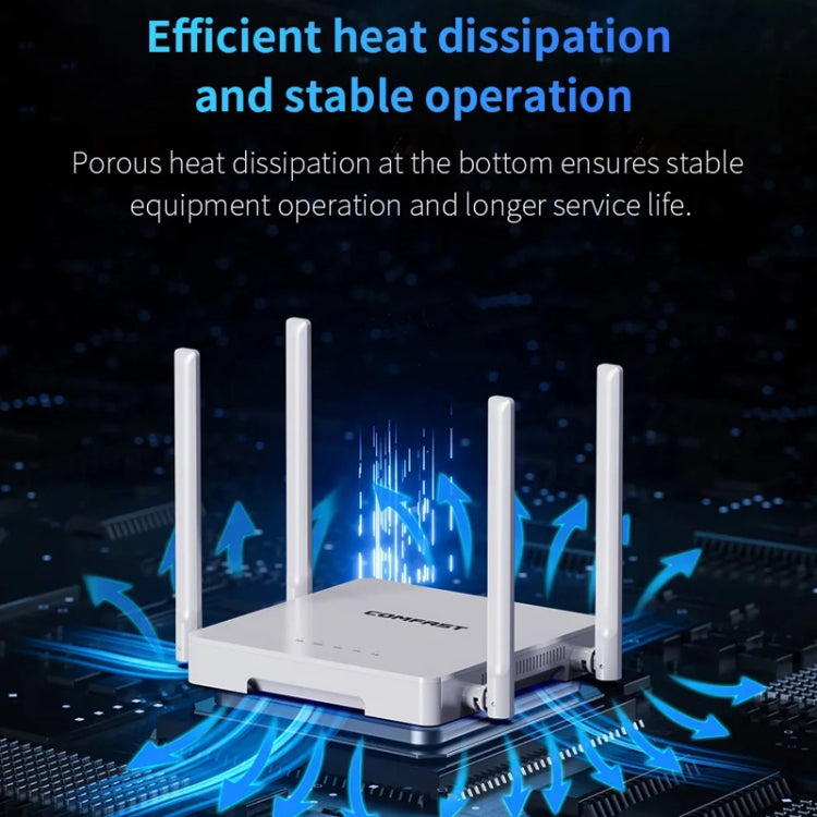 COMFAST CF-WR630AX 3000Mbps Dual-Band WiFi6 MESH Router 4x5dBi Antenna EU Plug