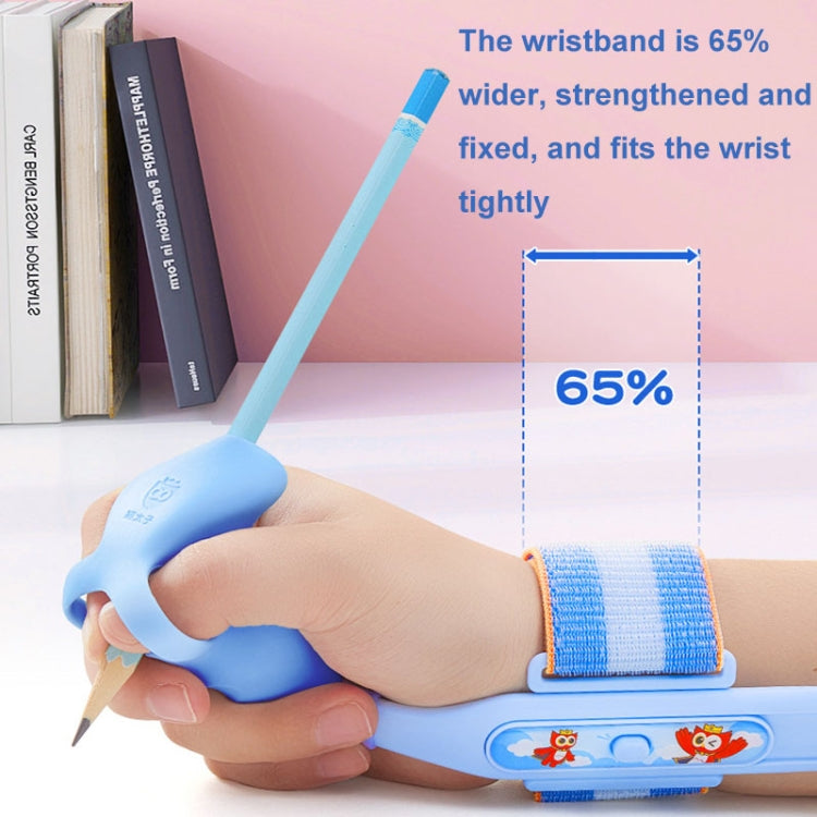 Maotaizi M8125 Cartoon Student Anti-wrist Hook Pen Holding Corrector Set Writing Posture Fixer(Blue)