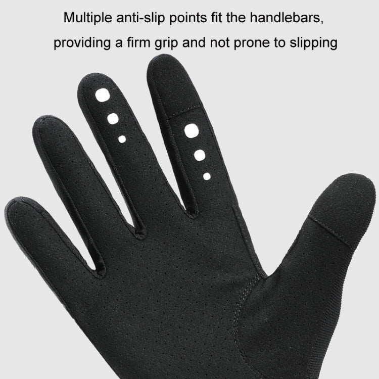 WEST BIKING Cycling Anti-slip Breathable Touch Screen Gloves, Size: M(Black)