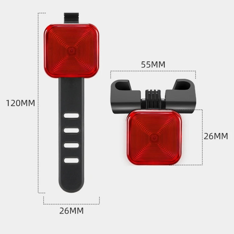 WEST BIKING Bicycle Waterproof High-Brightness Night Riding Warning Taillight(Arm Model)