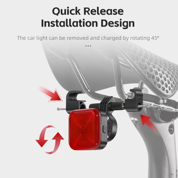 WEST BIKING Bicycle Waterproof High-Brightness Night Riding Warning Taillight(Seat Tube Model)