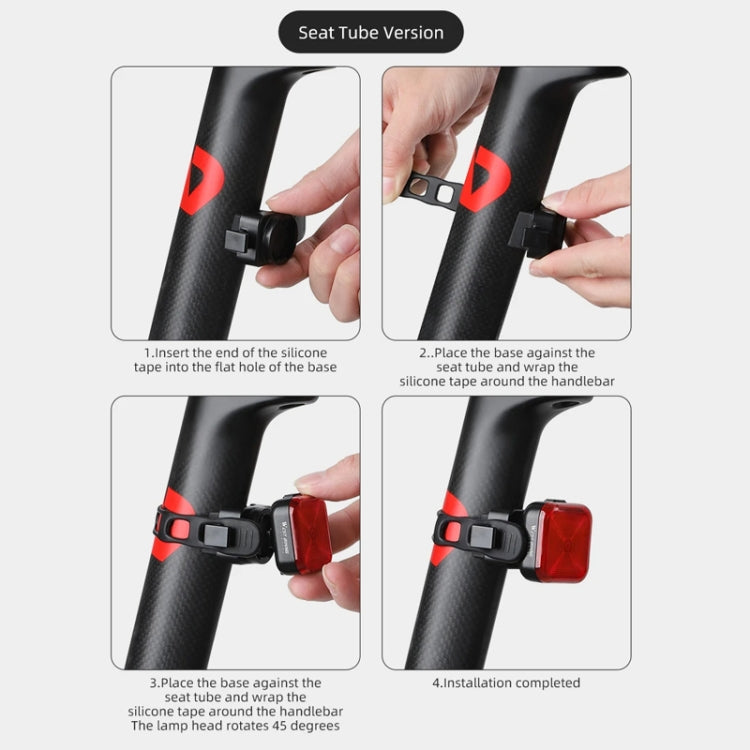 WEST BIKING Bicycle Waterproof High-Brightness Night Riding Warning Taillight(Arm Model)