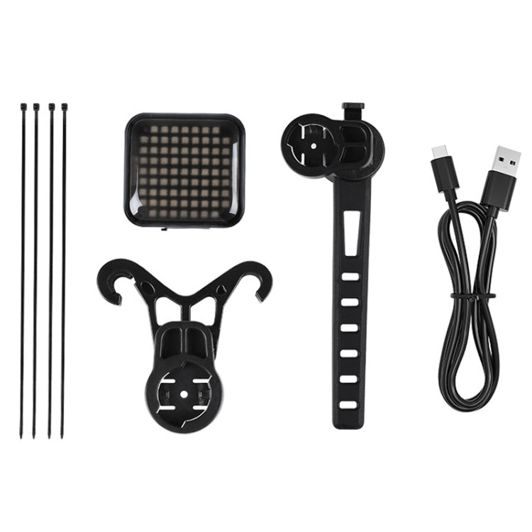 ESLNF Bicycle Tail Light Mountain Bike Smart Brake Sensor Auto Switch Waterproof Warning Lamp(Seatpost Mount)