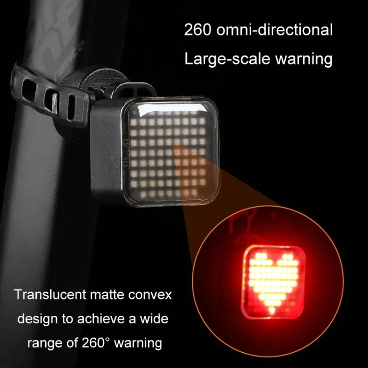 ESLNF Bicycle Tail Light Mountain Bike Smart Brake Sensor Auto Switch Waterproof Warning Lamp(Seatpost Mount)