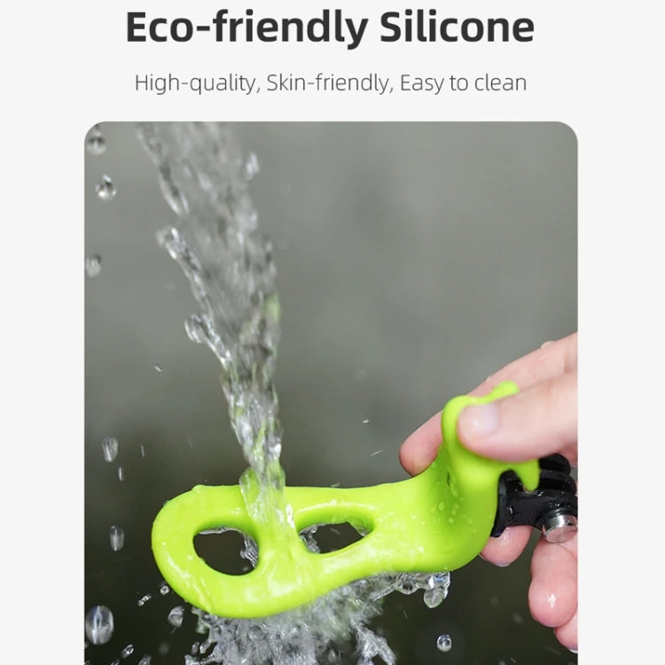 TELESIN Action Camera Mount Silicone Adjustable Mini Flexible Bracket For GoPro HERO / Insta360 / DJI Action Camera(Green)
