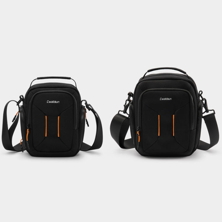 Cwatcun D140 Shoulder Crossbody Camera Storage Bag Shockproof Dropproof Leisure Outdoor Small Bag, Color: Large Black