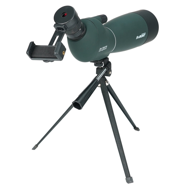 SVBONY SV28 25-75x70 HD Birding Scope With Tripod, Style: 19mm Eyepiece Red Film