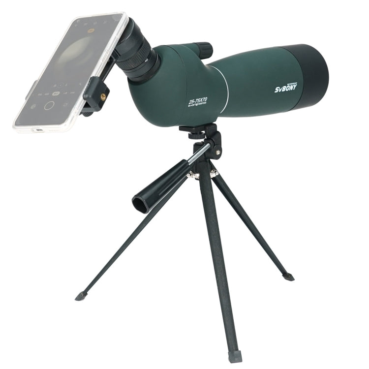 SVBONY SV28 25-75x70 HD Birding Scope With Tripod, Style: 19mm Eyepiece Red Film