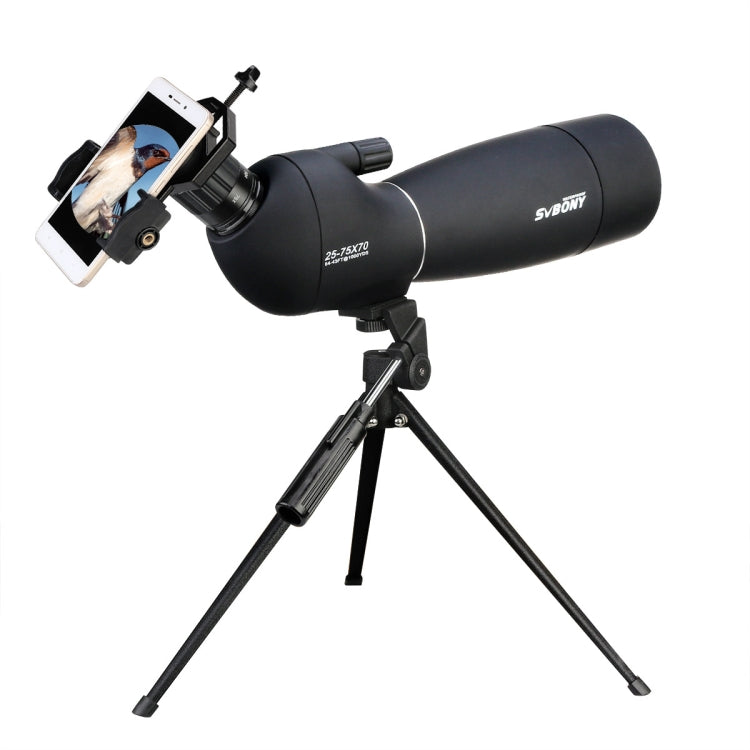 SVBONY SV28 25-75x70 IP65 Waterproof Bird Scope, Style: Normal 21mm Eyepiece
