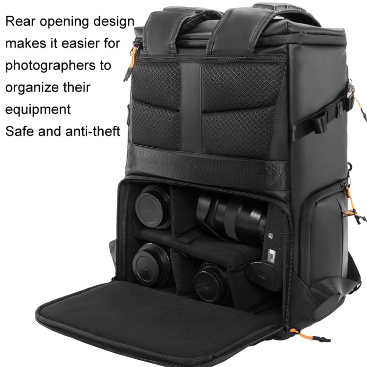 Cwatcun D141 Shoulder Drone Bag Large Capacity Multifunctional Waterproof Photography SLR Camera Bag(Black Extra Large)