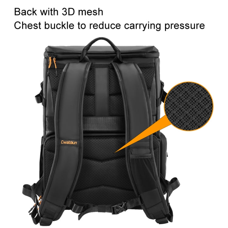 Cwatcun D141 Shoulder Drone Bag Large Capacity Multifunctional Waterproof Photography SLR Camera Bag(Black Extra Large)