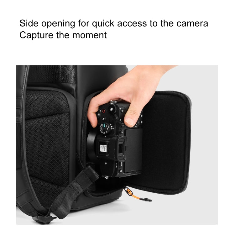 Cwatcun D141 Shoulder Drone Bag Large Capacity Multifunctional Waterproof Photography SLR Camera Bag(Black Extra Large)