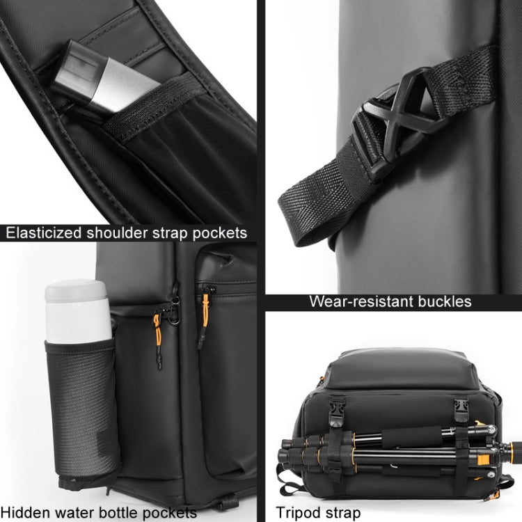Cwatcun D141 Shoulder Drone Bag Large Capacity Multifunctional Waterproof Photography SLR Camera Bag(Black Extra Large)