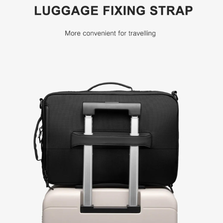 Ozuko Business Laptop USB Backpack Men Schoolbag(Dark Gray)