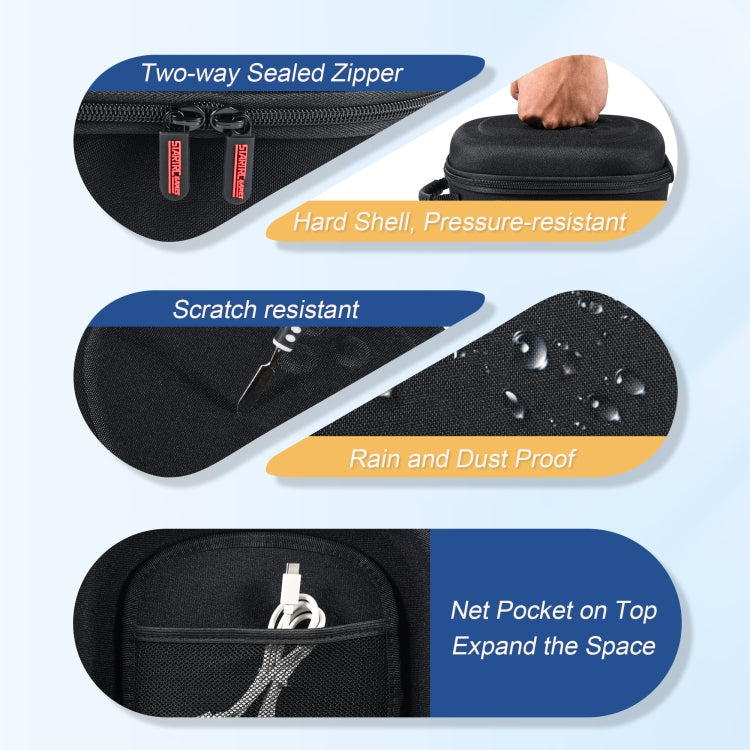 For Meta Quest 3S STARTRC GAMES Oxford Cloth Handheld Storage Bag(Black)