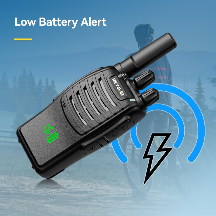 RETEVIS H777 1pair 16 Channels Compact Portable Handheld Walkie Talkie With Charging Base, Style: FRS