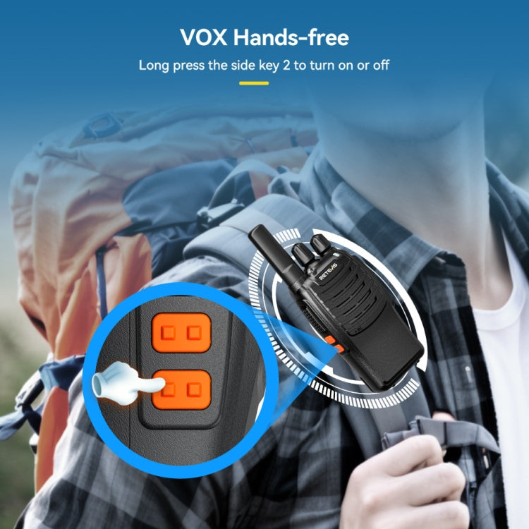 RETEVIS H777 1pair 16 Channels Compact Portable Handheld Walkie Talkie With Charging Base, Style: FRS