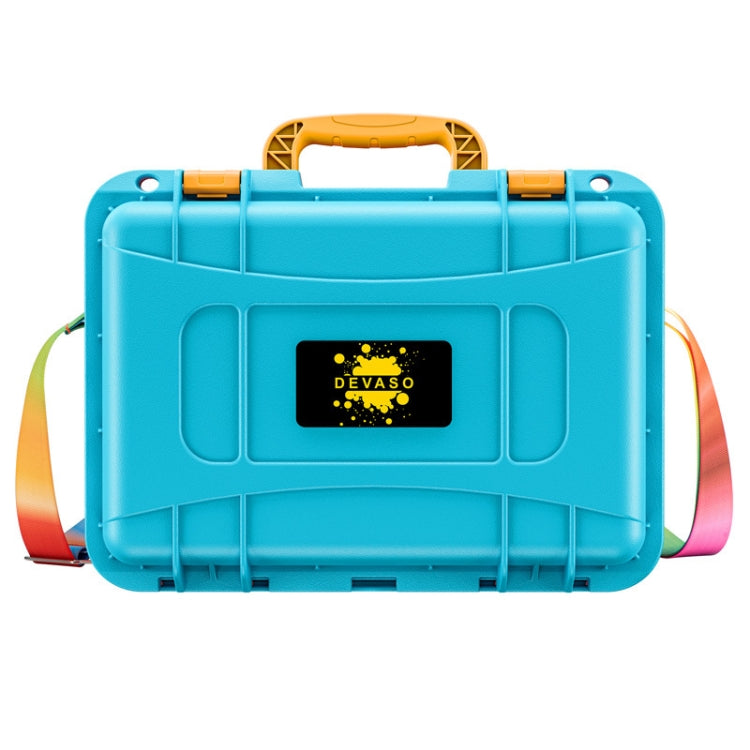 DEVASO For Switch / OLED IP67 Waterproof Storage Case Hardshell Bag, Color: Orange Blue+Shoulder Strap