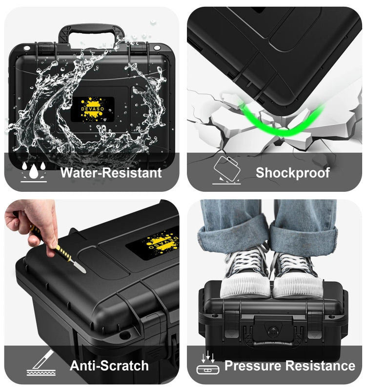 DEVASO For Switch / OLED IP67 Waterproof Storage Case Hardshell Bag, Color: Black+Shoulder Strap