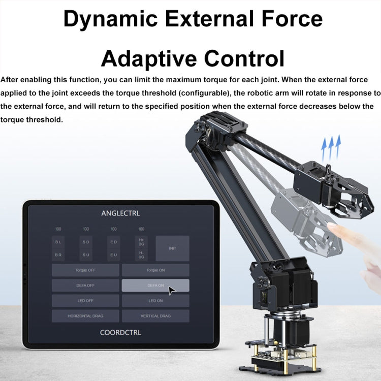 Waveshare 25118 RoArm-M2-S Desktop Robotic Arm Kit, Based On ESP32, 4-DOF(EU Plug)
