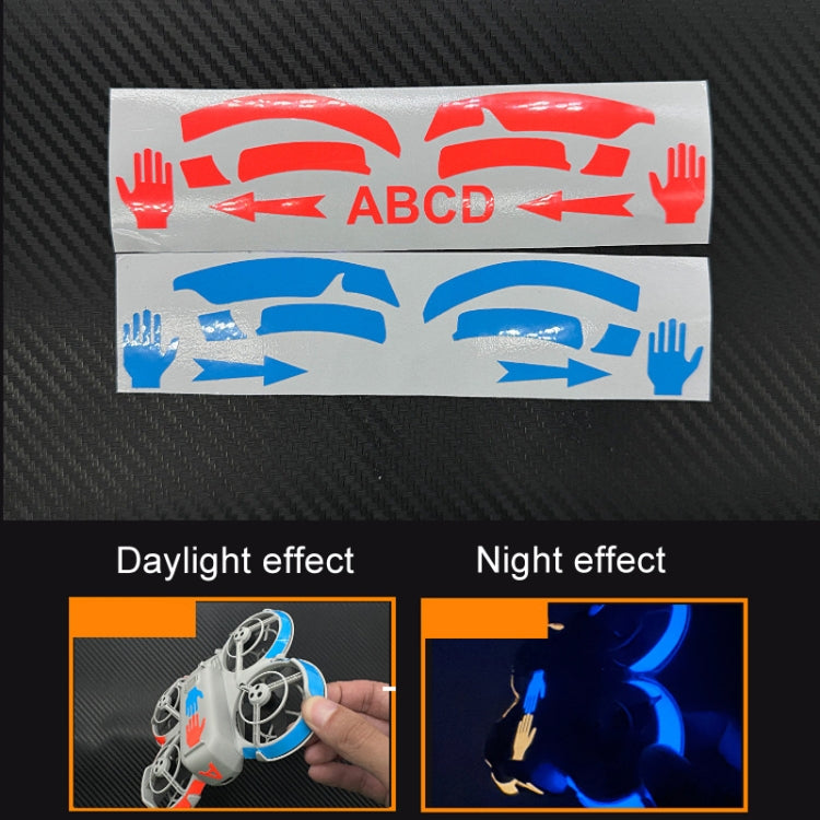 For DJI Neo CQT Dazzle Color Glow Stickers Waterproof Anti-fouling Luminous Drone Color Change Stickers