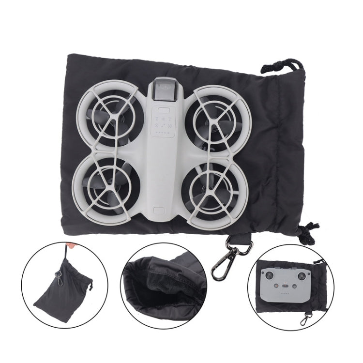 For DJI Neo CQT Body Remote Control Storage Bag Waterproof Dirt-Resistant Drawstring Portable Handbag, Style: Body Pouch+Remote Control Pouch
