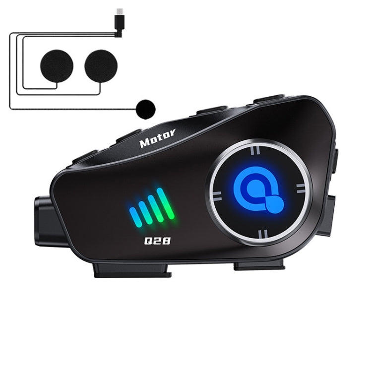 KUQIBAO Q28 Motorcycle Riding Helmet Bluetooth-compatible Headset Recorder(Soft Microphone)