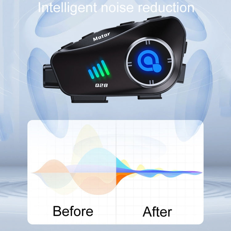 KUQIBAO Q28 Motorcycle Riding Helmet Bluetooth-compatible Headset Recorder(Hard Microphone)