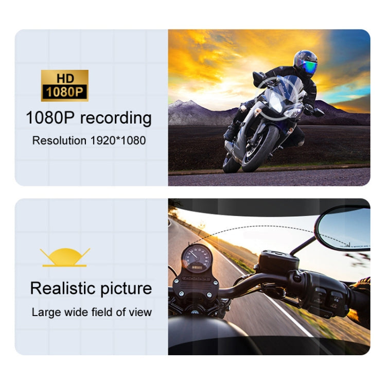 KUQIBAO Q28 Motorcycle Riding Helmet Bluetooth-compatible Headset Recorder(Hard Microphone)