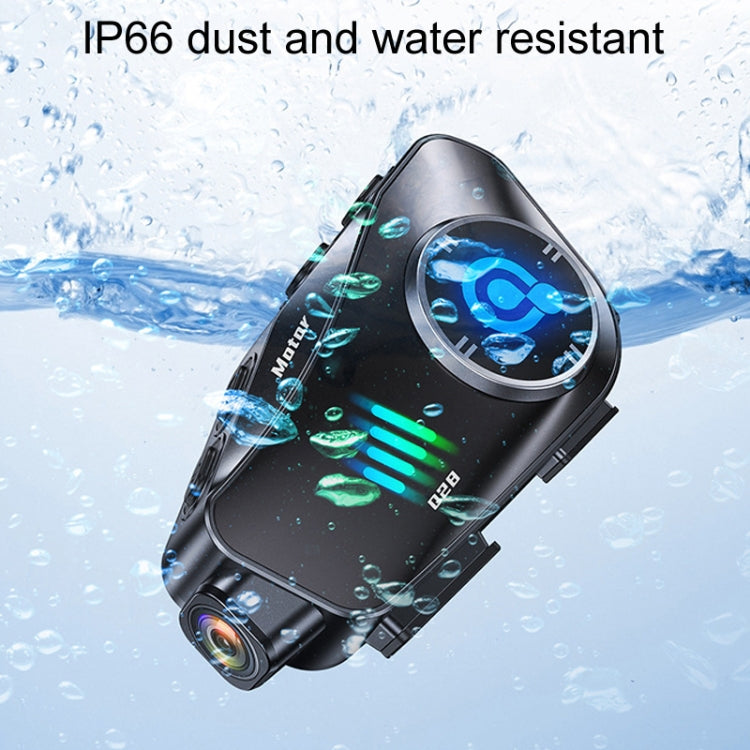 KUQIBAO Q28 Motorcycle Riding Helmet Bluetooth-compatible Headset Recorder(Hard Microphone)