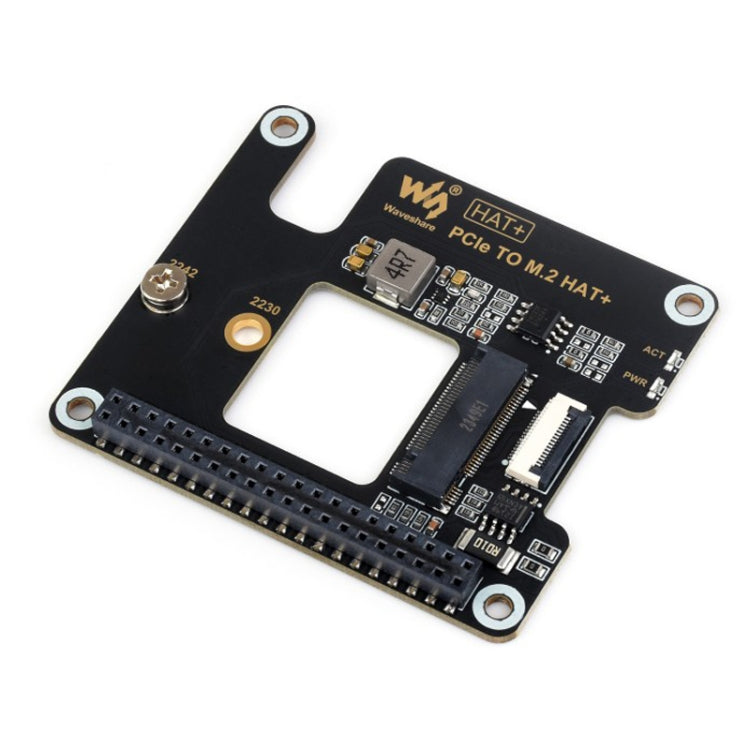 Waveshare For Raspberry Pi 5 PCIe To M.2 Adapter, NVMe Protocol M.2 SSD Basic Kit