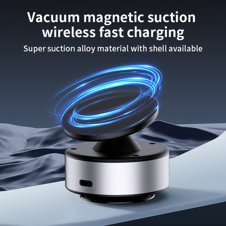 AIMITE X11 Car Vacuum Adsorption Cell Phone Magnetic Holder Universal Adjustable Navigation Support Bracket(Silver Ordinary Model)
