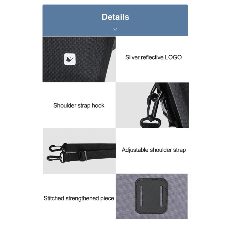 Rhinowalk X20997 4L Fully Waterproof Multifunctional Bicycle Handlebar Bag Cycling Bag(Orange)
