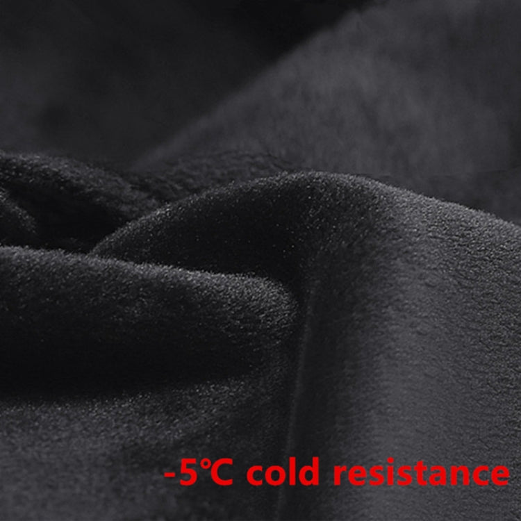 Kyncilor Winter Thermal PU Gloves Touchscreen Windproof Water-Resistant with Anti-Slip Grip, Size: XL(Black)