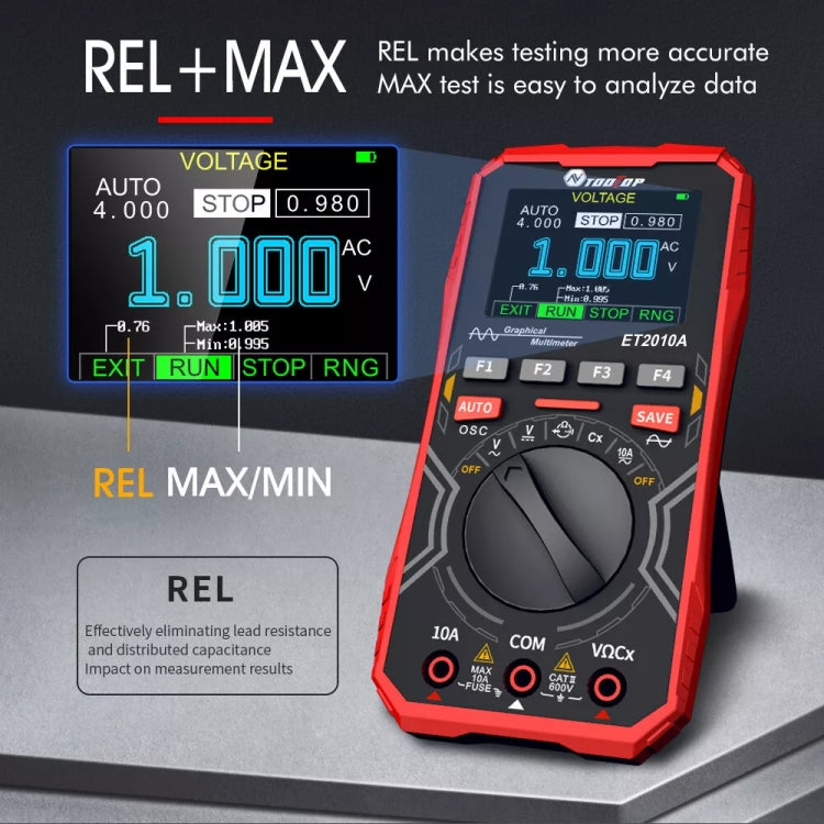 TOOLTOP 2 In 1 DIY Oscilloscope Mini Multimeter, ET2010A