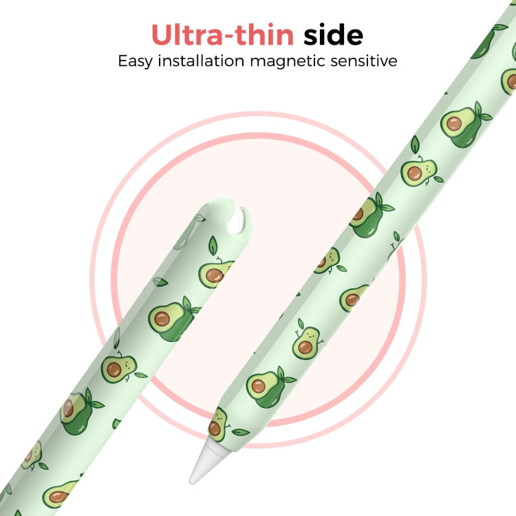 For Apple Pencil Pro / 2 AhaStyle PT65FT Silicone Pen Case(Avocado)